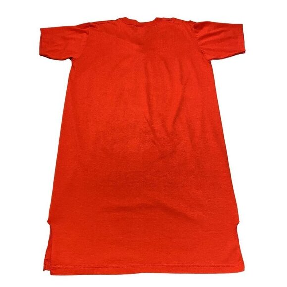 Vintage Remove Before Flight Long Length Sleep Shirt Single Stitch Size L Red - Picture 2 of 10